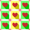 Vector illustration colorful love app icon Royalty Free Stock Photo