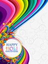 Vector illustration of Colorful splash for Holi background