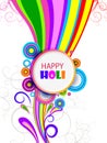 Vector illustration of Colorful splash for Holi background