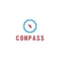 vector illustration compass icon flat design Royalty Free Stock Photo
