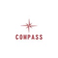 vector illustration compass icon flat design Royalty Free Stock Photo