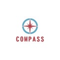 vector illustration compass icon flat design Royalty Free Stock Photo