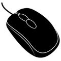 Vector Illustration of a Computer Mouse Royalty Free Stock Photo