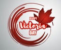 Vector illustration greeting of Happy Victoria Day