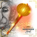 Vector illustration concept of Hanuman Jayanti