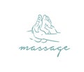 Vector illustration concept of Massage body relax symbol icon on white background