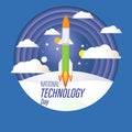 Vector illustration concept of National Technology Day in India. Royalty Free Stock Photo