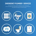 Vector Illustration Concept Plumbing Fixture