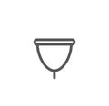 Vector illustration concept of Women menstrual cup symbol icon