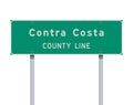 Contra Costa County Line road sign