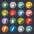 Vector illustration. Cooking icon set