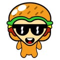 Cool mascot costume burger