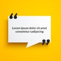 Vector Illustration Modern Speech Bubbel Field With Quotes For Your Text.