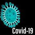 Vector illustration of coronavirus during covid19 pandemic.