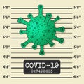 Vector illustration of coronavirus. Royalty Free Stock Photo