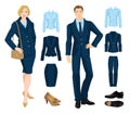 Vector illustration of corporate dress code.