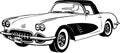 1960 Corvette Illustration Royalty Free Stock Photo
