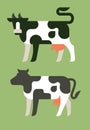 Vector illustration of cow