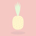 Vector illustration of creative pineapple.