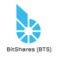 BitShares BTS. Vector illustration crypto coin