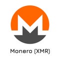 Monero XMR. Vector illustration crypto coin ico