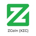 ZCoin XZC. Vector illustration crypto coin icon