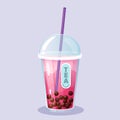 A cup of bubble tea Royalty Free Stock Photo