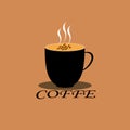 Vector illustration of a cup of coffe