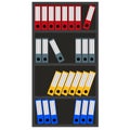 Vector illustration cupboard with files flat design Royalty Free Stock Photo