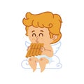 Vector illustration of cupid to celebrate Valentine`s Day Royalty Free Stock Photo