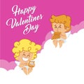 Vector illustration of cupid to celebrate Valentine`s Day