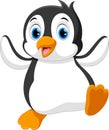 Cute baby penguin cartoon