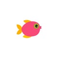 Vector cartoon fish