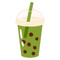 doodle asian food bubble tea