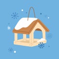 Cute doodle bird feeder