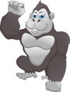 Cute gorilla cartoon Royalty Free Stock Photo