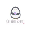 Get well soon penguin fish