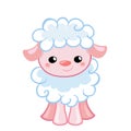 Vector Illustration cute lamb in the style cartoon.