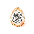 Vector illustration of cute luxury happy easter greeting concept