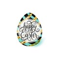 Vector illustration of cute luxury happy easter greeting concept