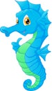 Cute seahorse cartoon