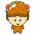 Cute taco mascot costume