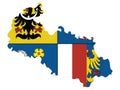 Flag Map of Moravian-Silesian Region