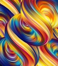 Vector illustration: 3d Abstract liquid background with colorful fluids.