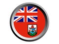 3D Round Flag of Bermuda