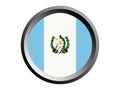 3D Round Flag of Guatemala