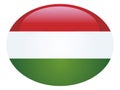 3D Round Flag of Hungary Royalty Free Stock Photo