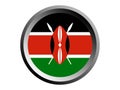 3D Round Flag of Kenya
