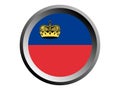 3D Round Flag of Liechtenstein