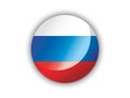 3D Round Flag of Russia